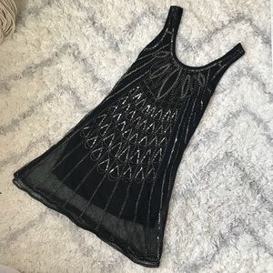 Black Sequined Dress